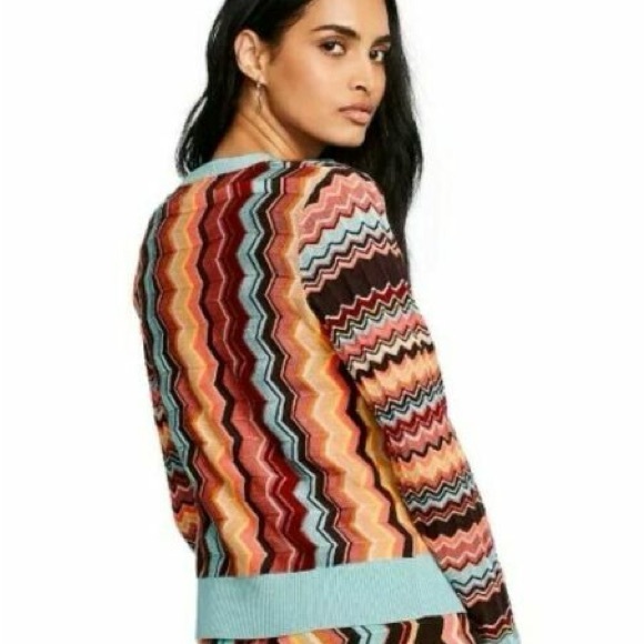 Missoni for Target Multicolor Zigzag V-Neck Knit Cardigan - Picture 2 of 9